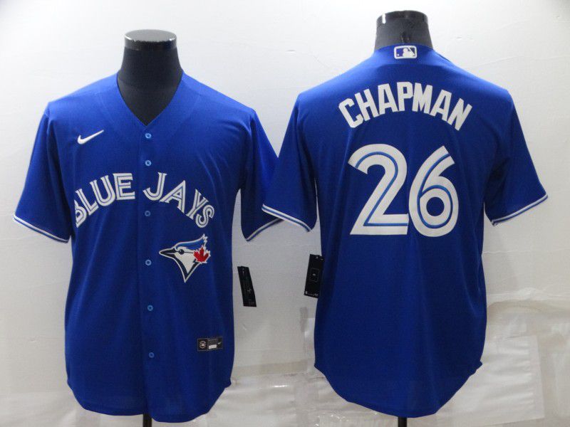 Cheap Men Toronto Blue Jays 26 Chapman Blue Game Nike 2022 MLB Jersey